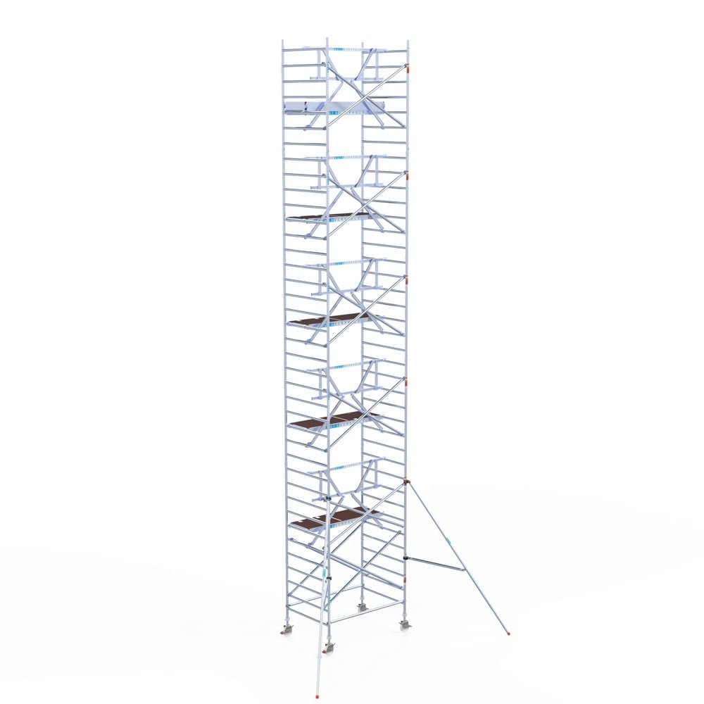 Rolsteiger Professional 135x190 12,2m werkhoogte carbon vloer tegen de gevel