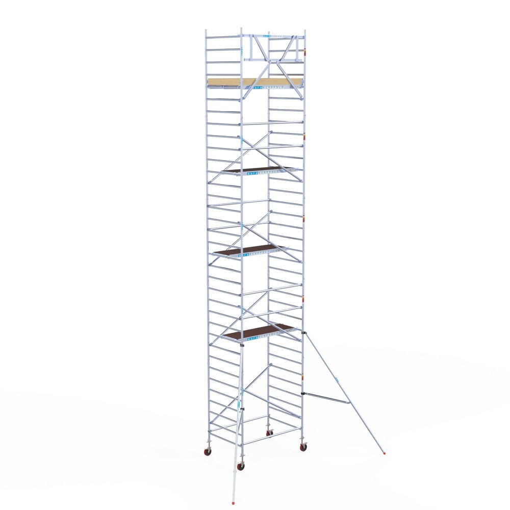 Rolsteiger Basic 135x190 11,2m werkhoogte carbon vloer tegen de gevel