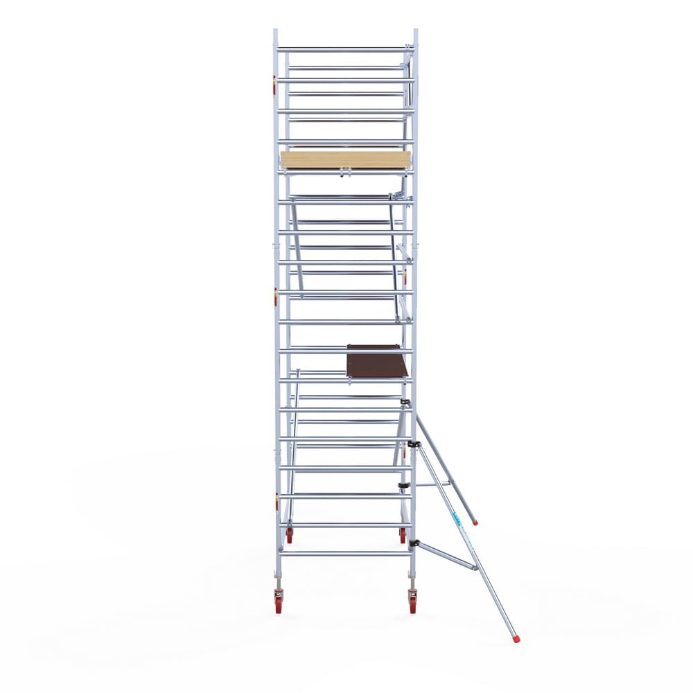 Rolsteiger Basic 135x250 6,2m werkhoogte carbon vloer tegen de gevel