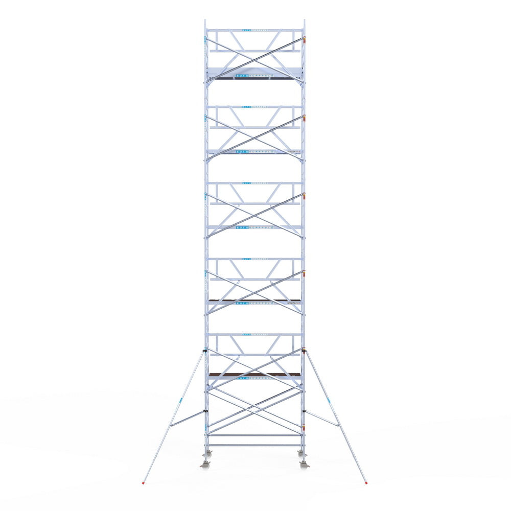 Rolsteiger Professional 135x250 12,2m werkhoogte carbon vloer tegen de gevel