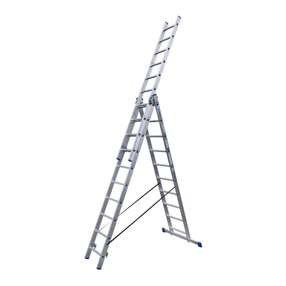 Alumexx driedelige Reformladder 3x10 sporten