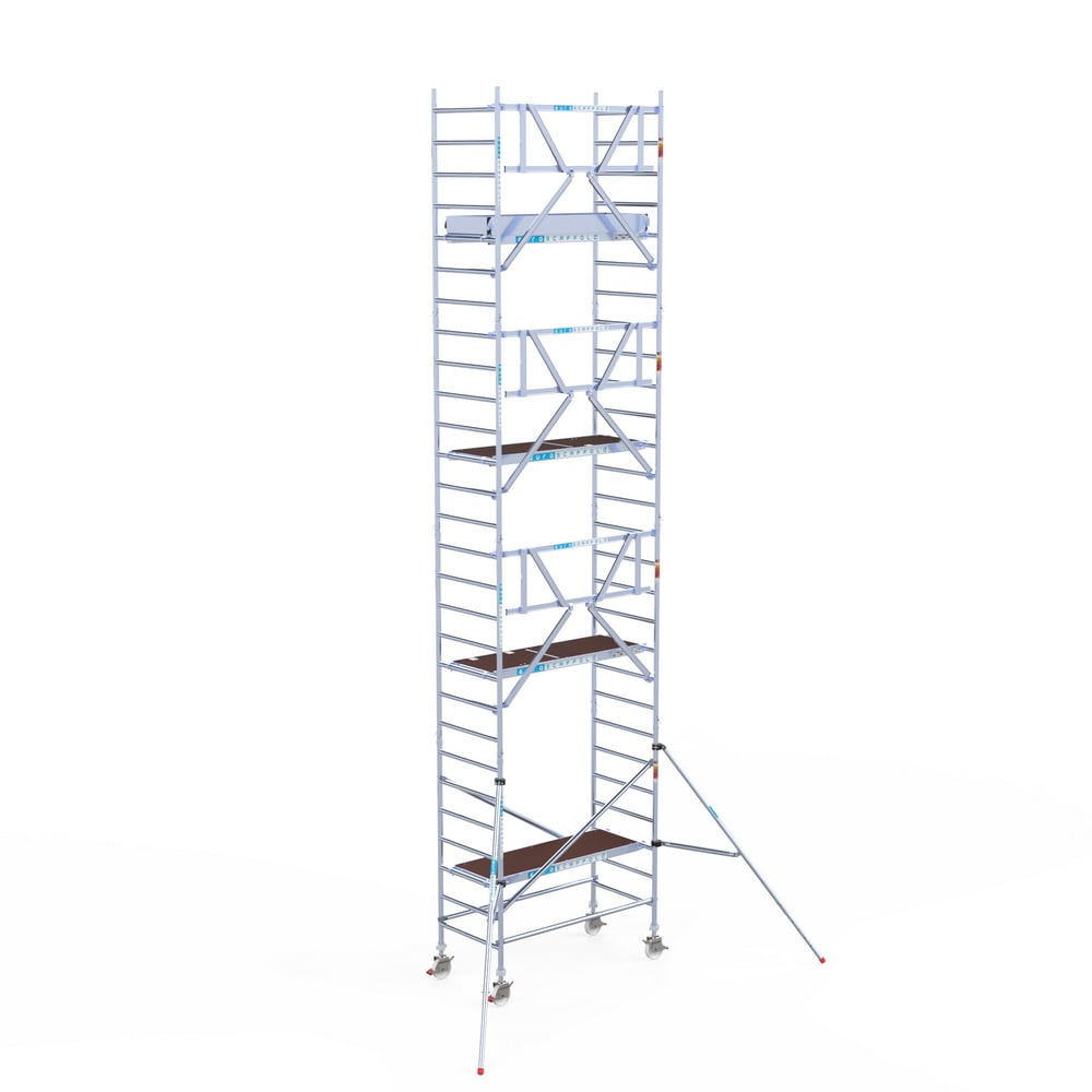 Rolsteiger Professional 90x190 9,2m werkhoogte carbon vloer tegen de gevel