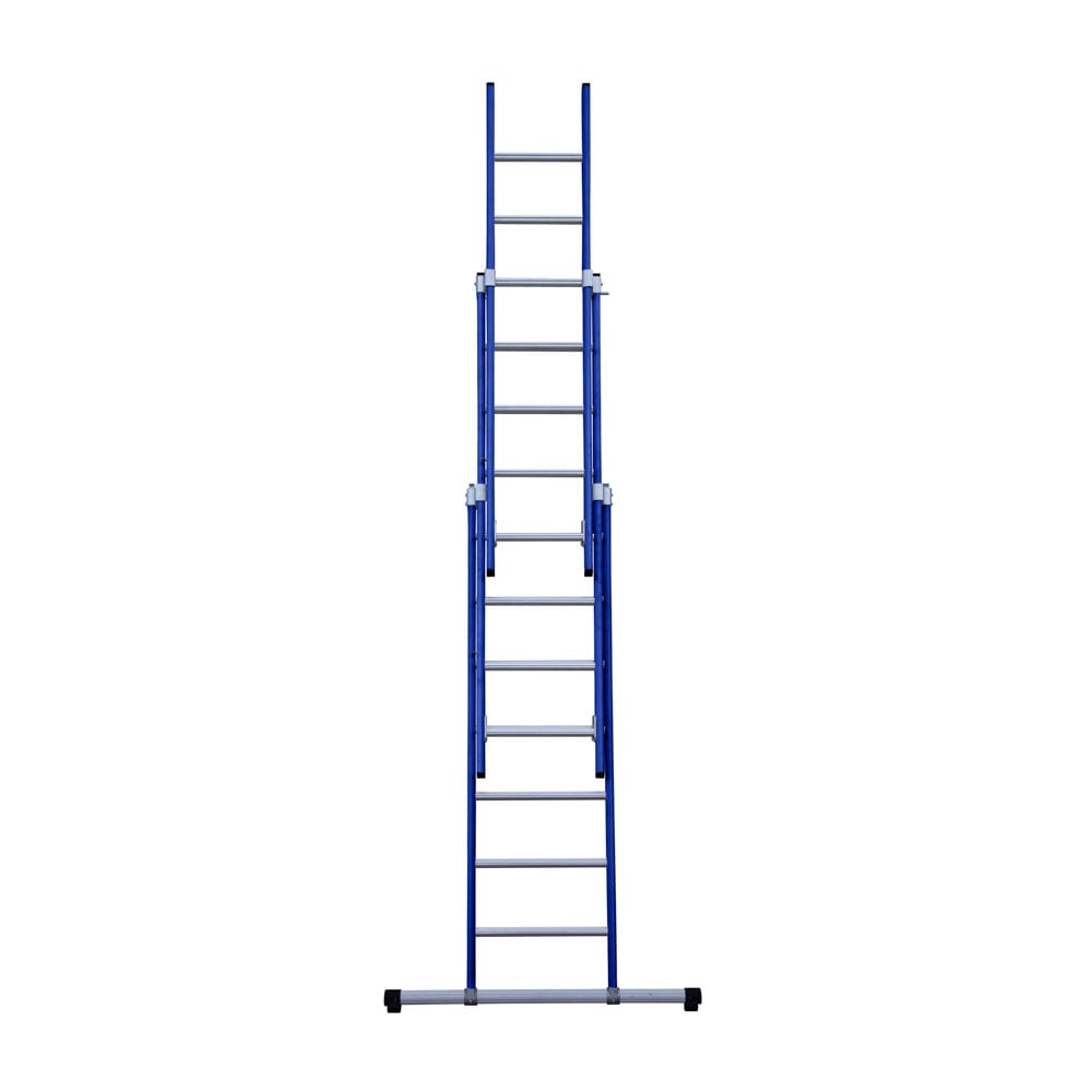 Eurostairs Reform ladder driedubbel recht 3x7 sporten BLAUW