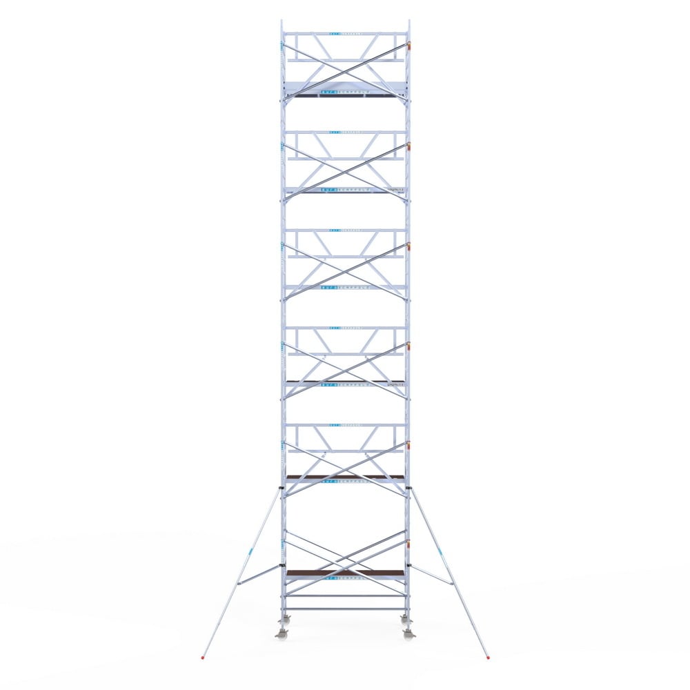 Rolsteiger Professional 135x250 13,2m werkhoogte carbon vloer tegen de gevel