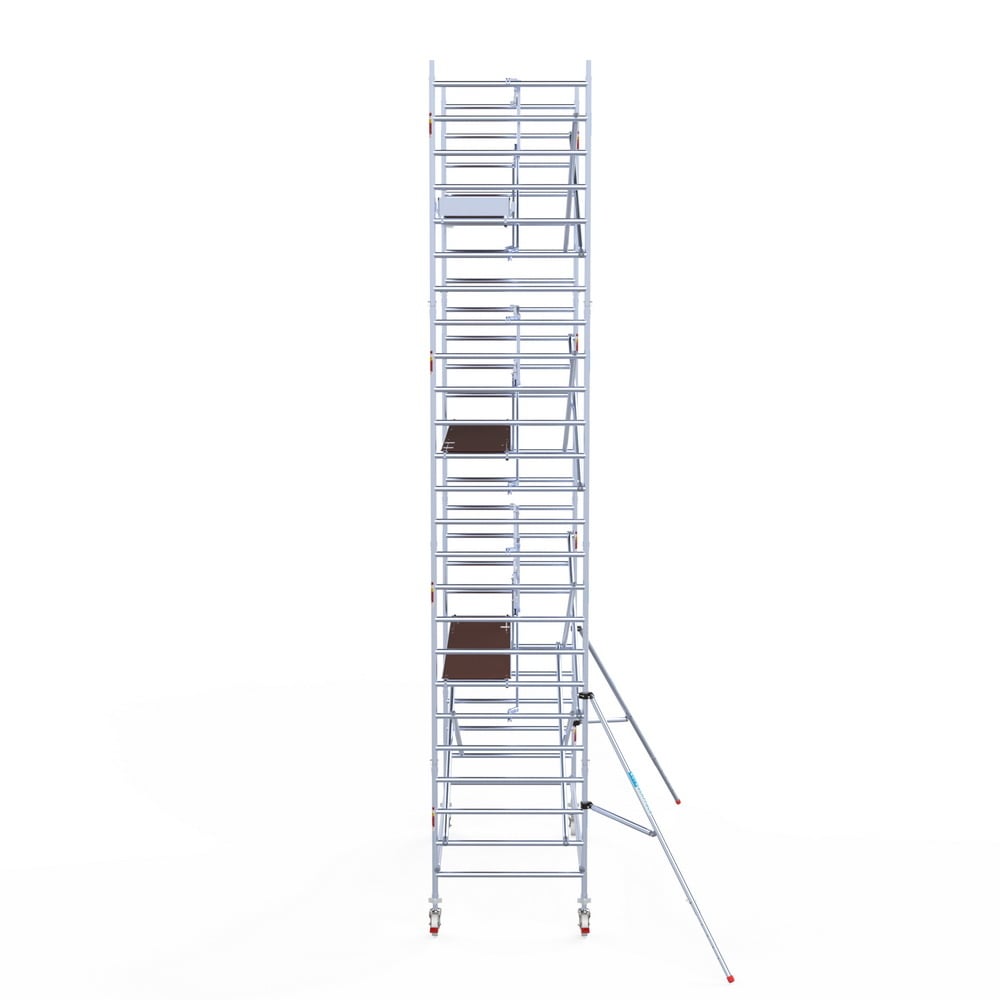 Rolsteiger Professional 135x305 8,2m werkhoogte carbon vloer tegen de gevel