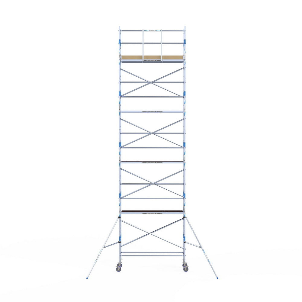 Rolsteiger Alumexx Light 75x250 10,2m werkhoogte tegen de gevel