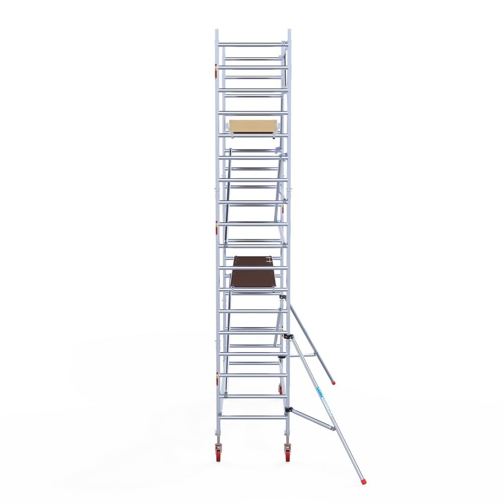 Rolsteiger Basic 90x305 6,2m werkhoogte carbon vloer tegen de gevel
