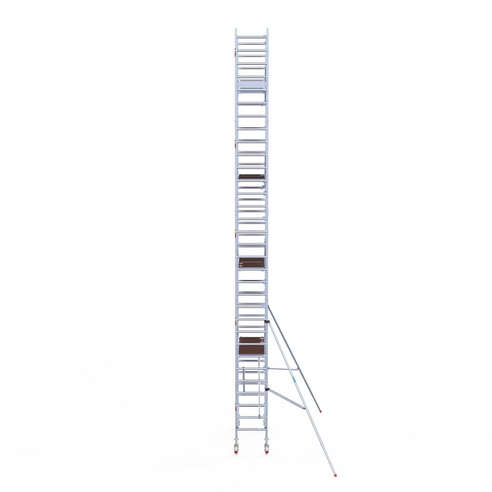 Rolsteiger Professional 75x190 10,2m werkhoogte carbon vloer tegen de gevel