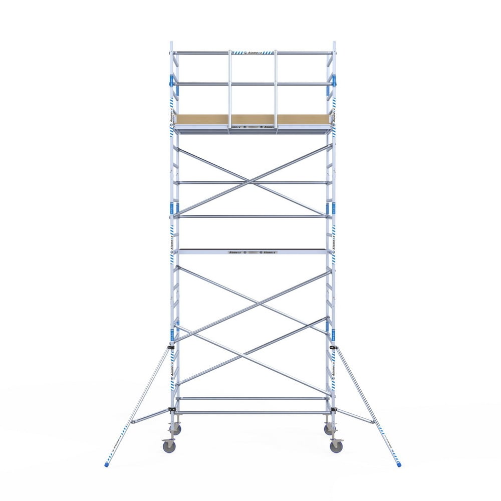 Rolsteiger Alumexx Light 135x250 7,2m werkhoogte tegen de gevel