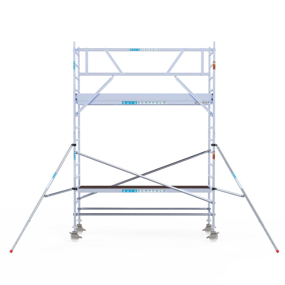 Rolsteiger Original 90x305 5,2m werkhoogte carbon vloer tegen de gevel