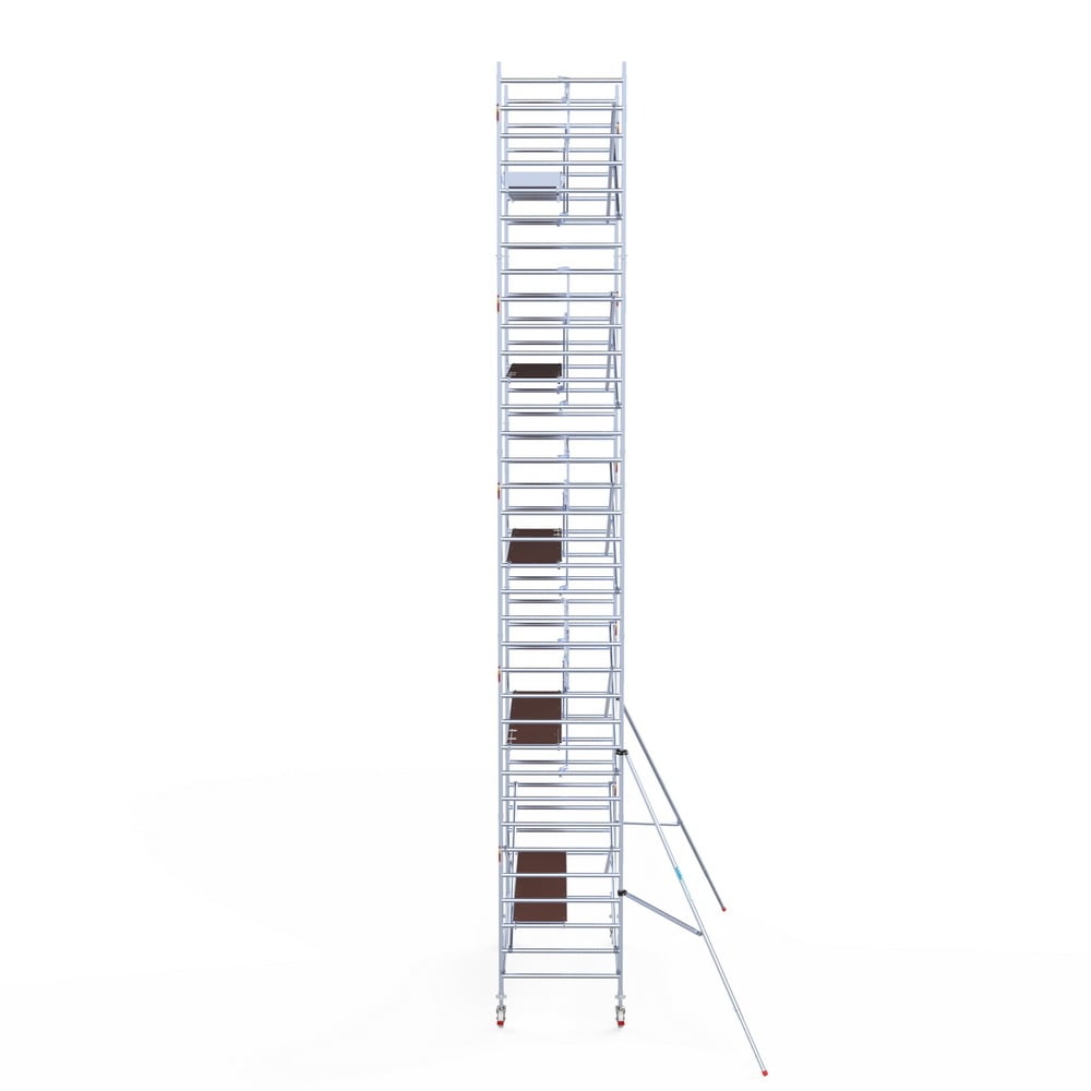 Rolsteiger Professional 135x305 11,2m werkhoogte carbon vloer tegen de gevel