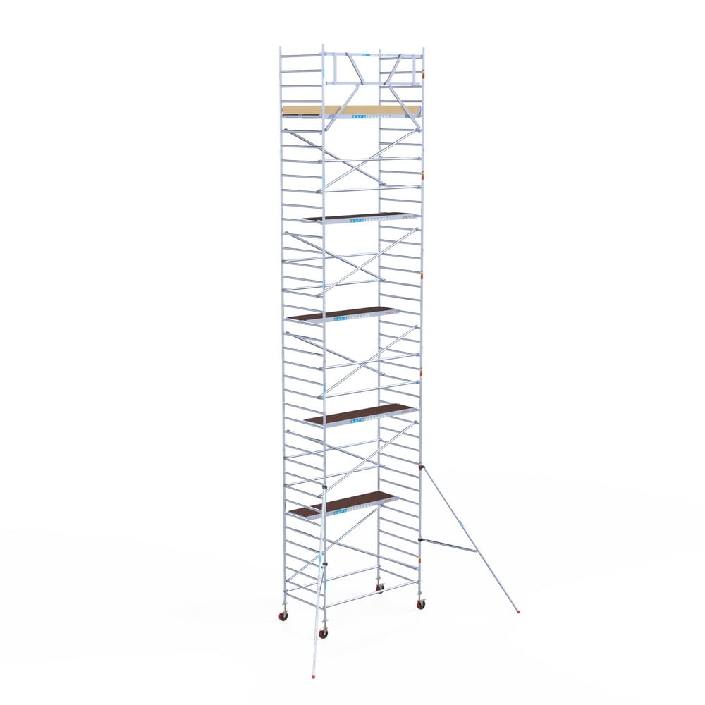 Rolsteiger Basic 135x250 12,2m werkhoogte carbon vloer tegen de gevel