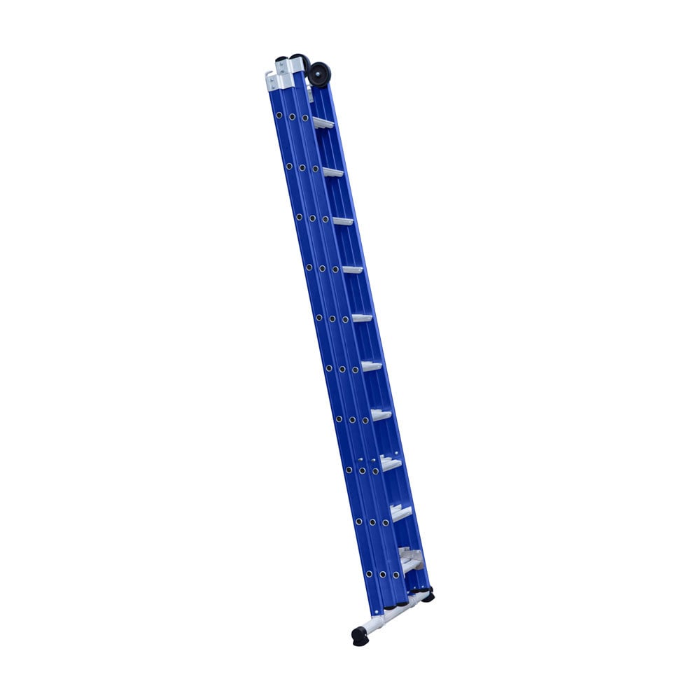 Eurostairs Reform ladder driedubbel recht 3x10 sporten BLAUW