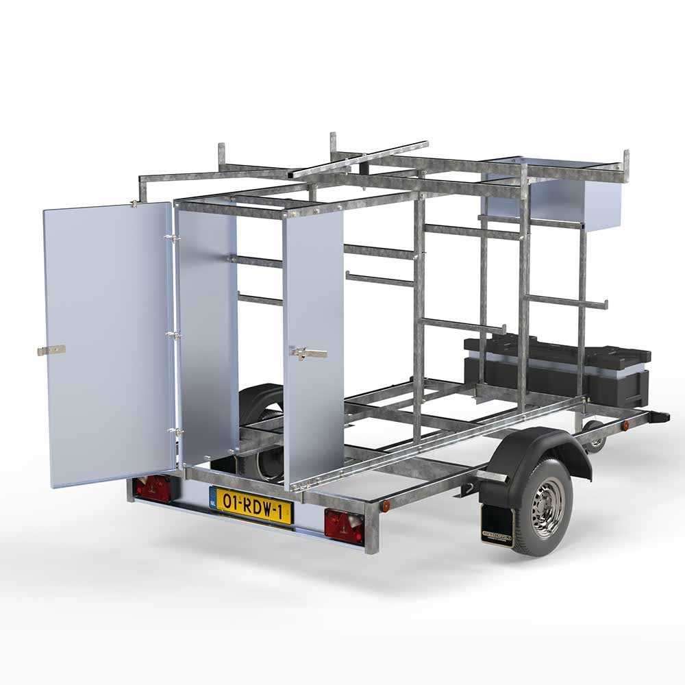 Steigeraanhanger afsluitbaar 2,5m