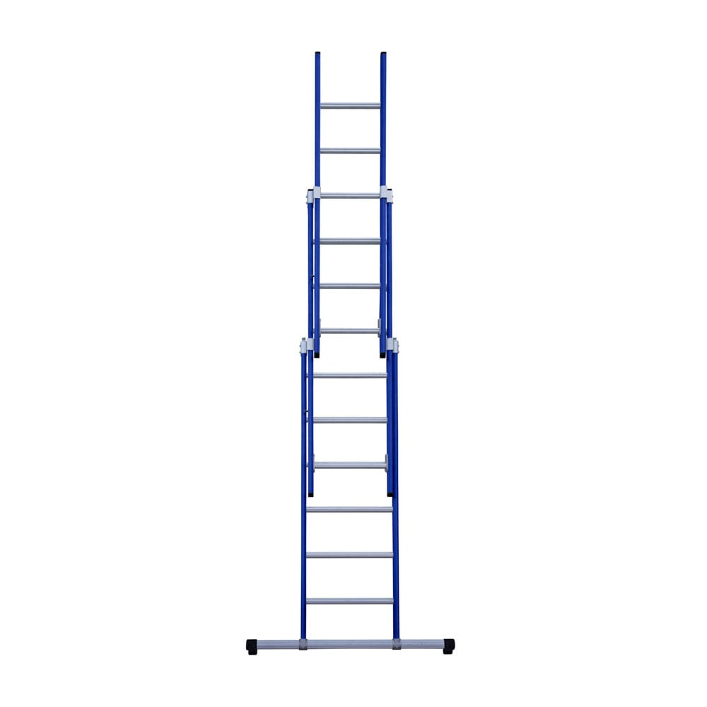 Eurostairs Reform ladder driedubbel recht 3x6 sporten BLAUW