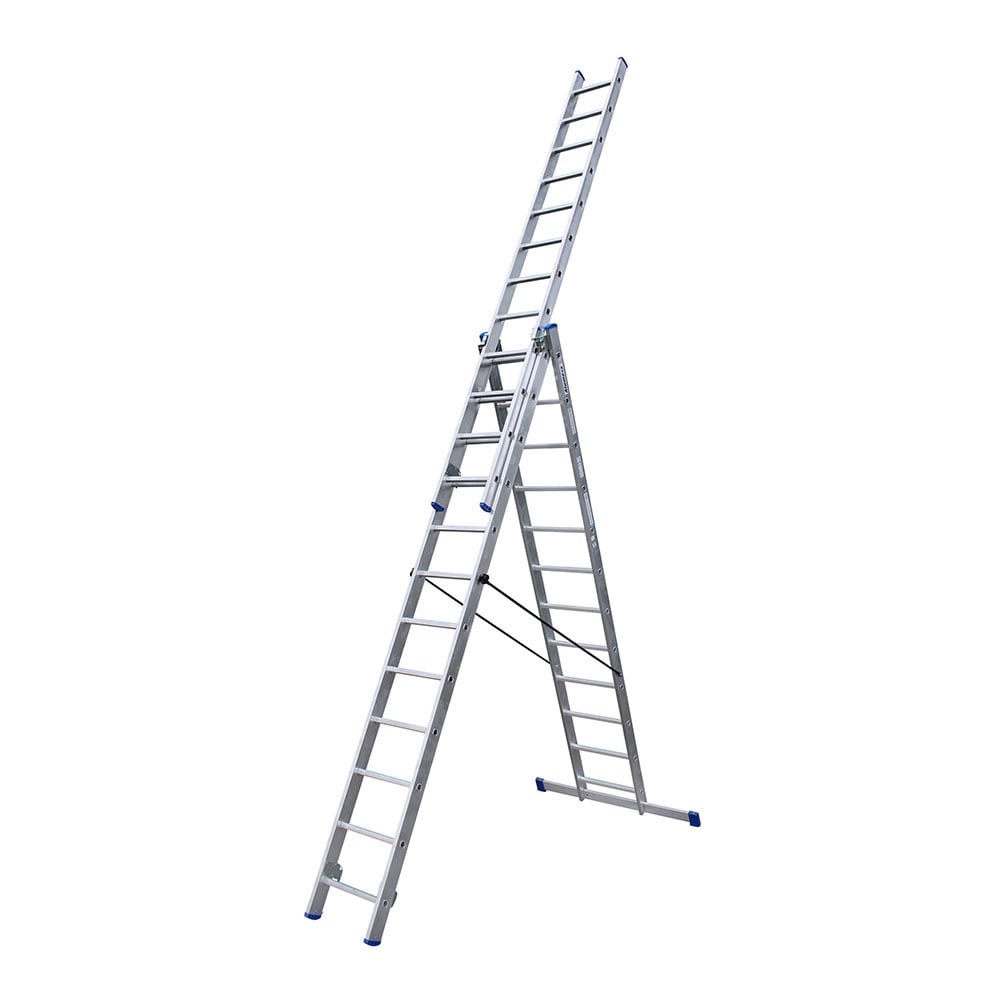 Alumexx driedelige Reformladder 3x12 sporten