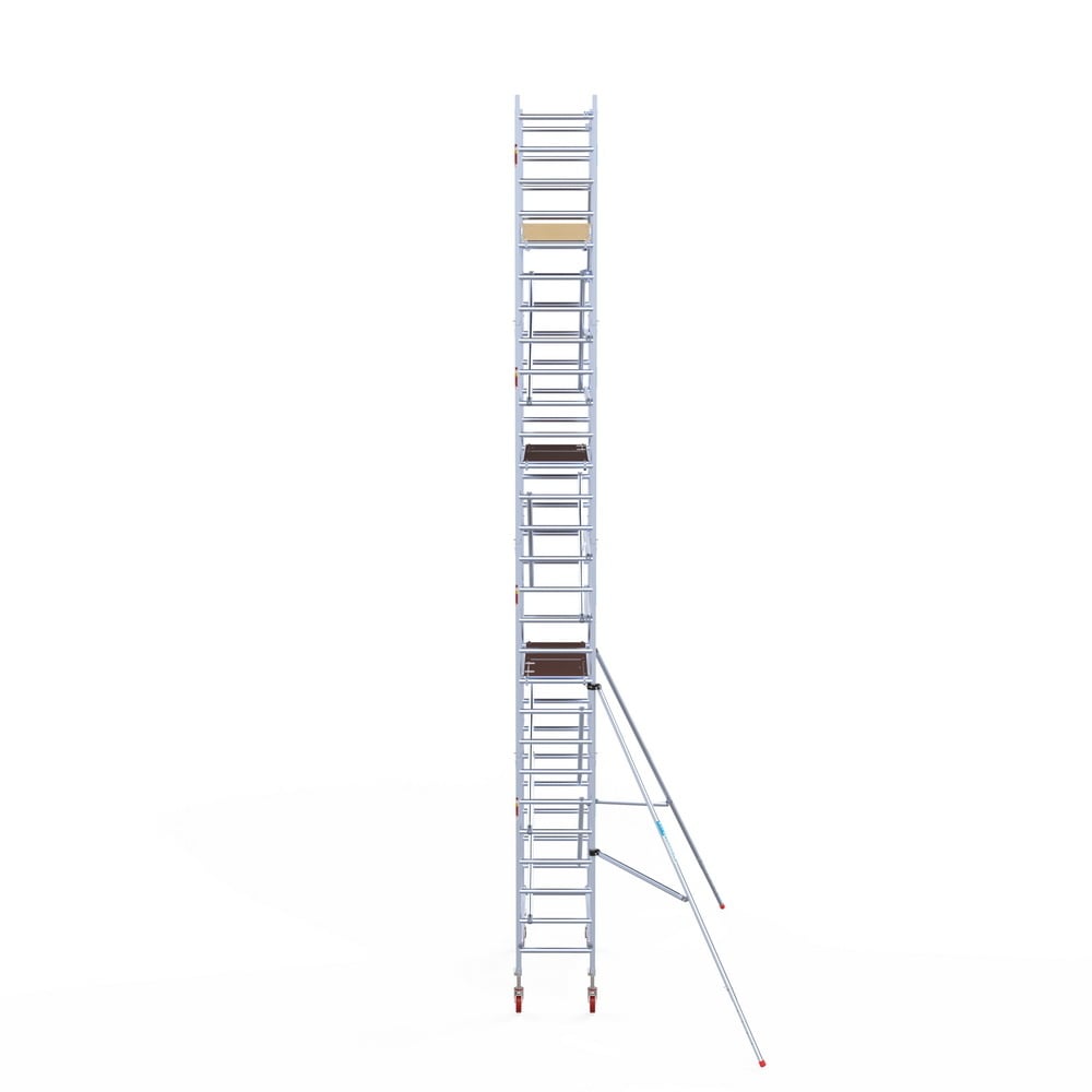 Rolsteiger Basic 75x190 9,2m werkhoogte carbon vloer tegen de gevel