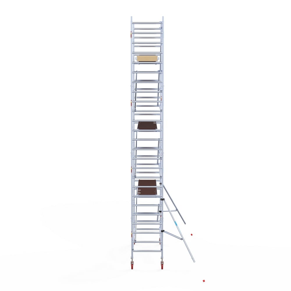 Rolsteiger Basic 90x250 8,2m werkhoogte carbon vloer tegen de gevel