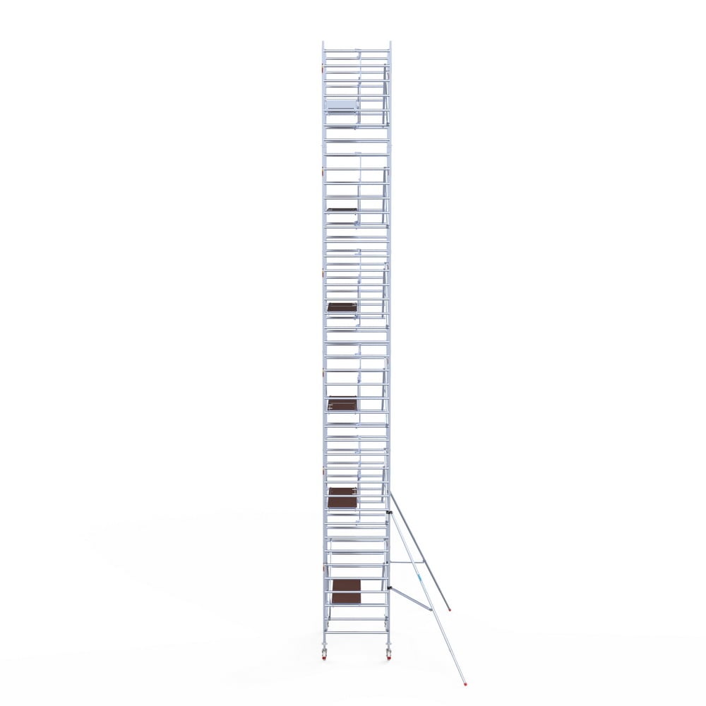 Rolsteiger Professional 135x190 13,2m werkhoogte carbon vloer tegen de gevel