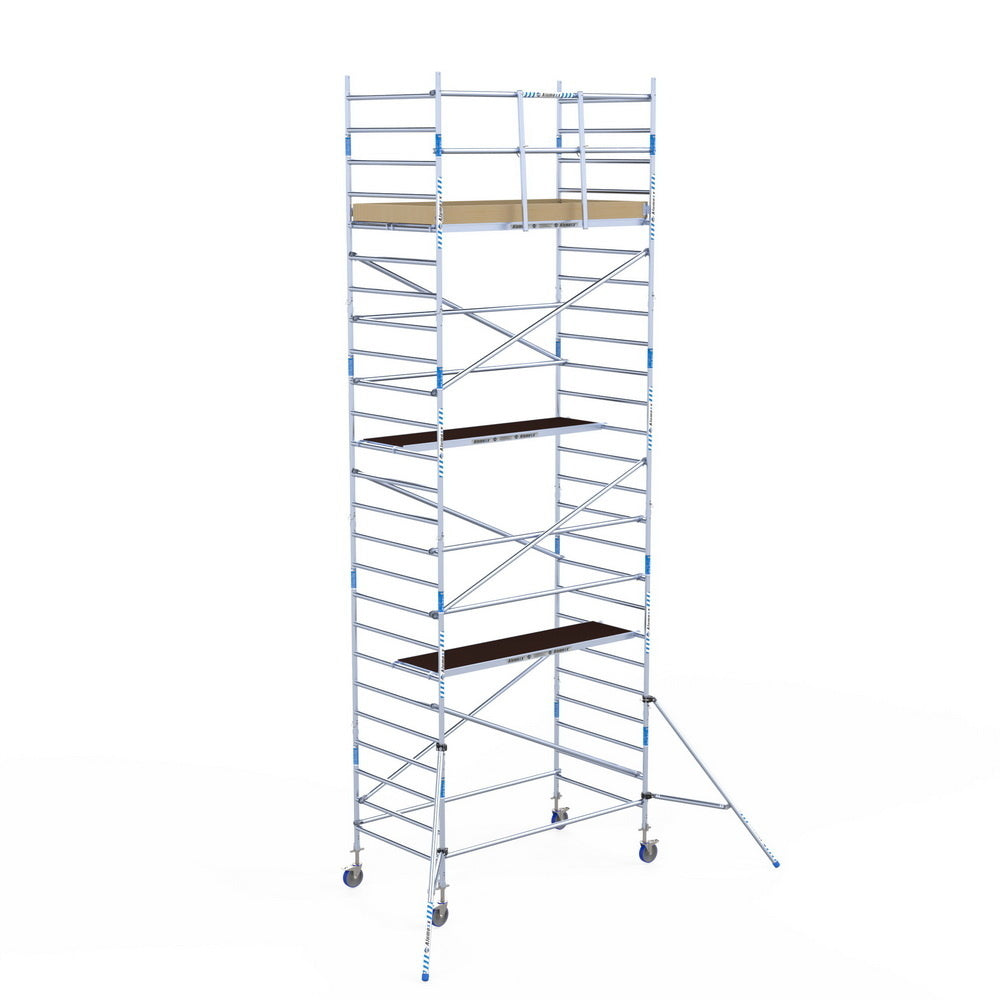 Rolsteiger Alumexx Light 135x250 8,2m werkhoogte tegen de gevel