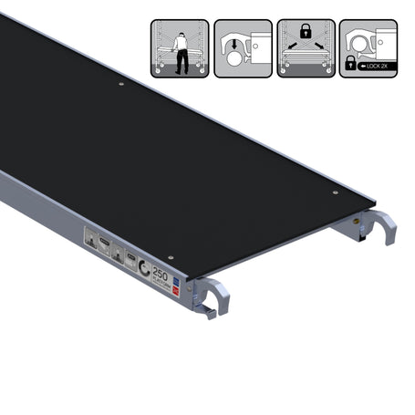 Rolsteiger Original  135x250 6,2m werkhoogte carbon vloer tegen de gevel