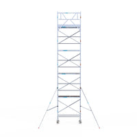 Rolsteiger Original  75x190 10,2m werkhoogte carbon vloer tegen de gevel