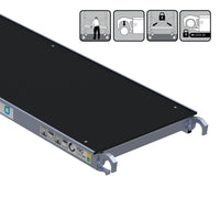 Rolsteiger Original  135x190 4,2m werkhoogte carbon vloer tegen de gevel