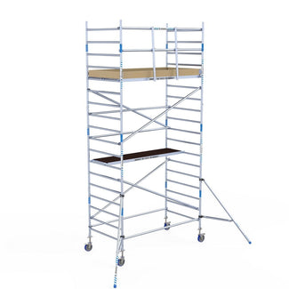 Rolsteiger Alumexx Light 135x250 6,2m werkhoogte tegen de gevel