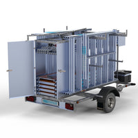 Steigeraanhanger afsluitbaar 250 + Rolsteiger Standaard 135x250 8,2m werkhoogte