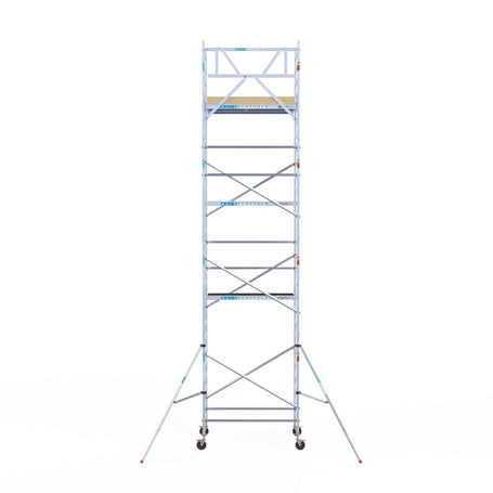 Rolsteiger Basic 135x190 9,2m werkhoogte carbon vloer tegen de gevel