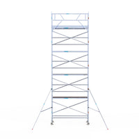 Rolsteiger Original  90x305 10,2m werkhoogte carbon vloer tegen de gevel