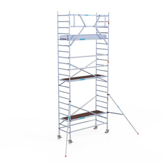 Rolsteiger Original  90x250 7,2m werkhoogte carbon vloer tegen de gevel