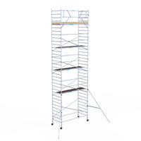 Rolsteiger Basic 135x305 11,2m werkhoogte carbon vloer tegen de gevel