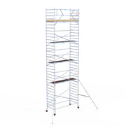 Rolsteiger Basic 135x305 11,2m werkhoogte carbon vloer tegen de gevel