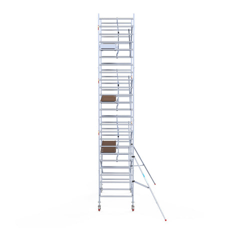 Steigeraanhanger afsluitbaar 250 + Rolsteiger Standaard 135x250 8,2m werkhoogte carbon vloer enkele voorloopleuning