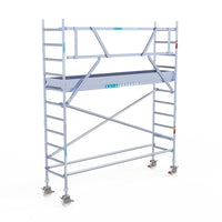 Rolsteiger Original  75x305 4,2m werkhoogte carbon vloer tegen de gevel