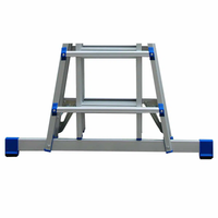 Vouwladder telescopisch 4x4 Silver