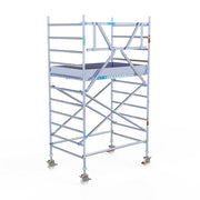 Rolsteiger Original  135x190 4,2m werkhoogte carbon vloer tegen de gevel
