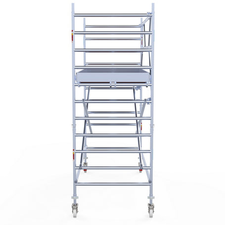 Rolsteiger Original  135x305 4,2m werkhoogte carbon vloer tegen de gevel