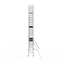 Rolsteiger Basic 75x305 8,2m werkhoogte carbon vloer tegen de gevel