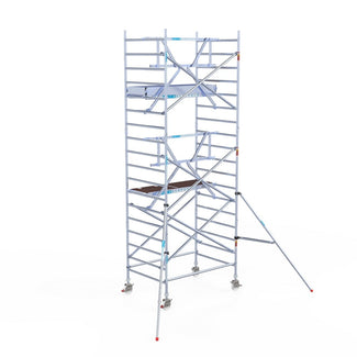 Rolsteiger Professional 135x190 6,2m werkhoogte carbon vloer tegen de gevel