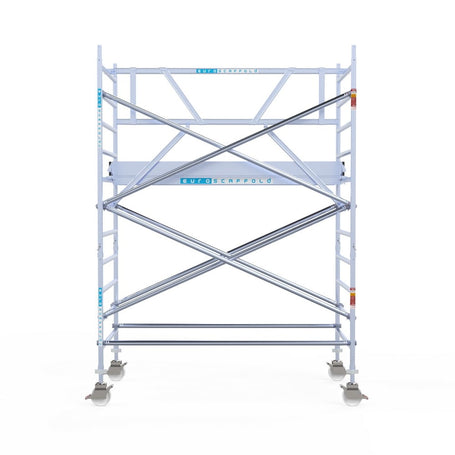Rolsteiger Professional 135x250 4,2m werkhoogte carbon vloer tegen de gevel