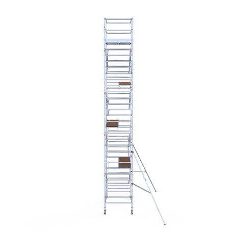 Steigeraanhanger afsluitbaar 250 + Rolsteiger Standaard 135x250 10,2m werkhoogte carbon vloer