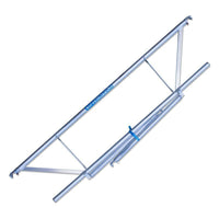 Rolsteiger Professional 135x190 4,2m werkhoogte carbon vloer tegen de gevel