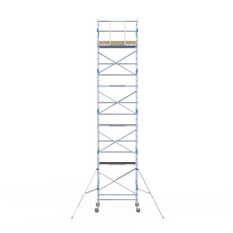 Rolsteiger Alumexx Light 135x190 10,2m werkhoogte tegen de gevel