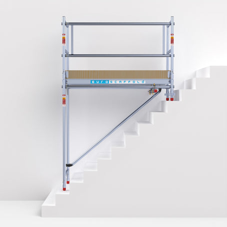 Diagonaal schoor met koppeling t.b.v. Trapgatsteiger