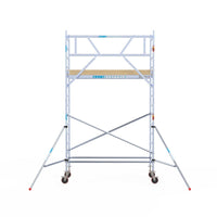 Rolsteiger Basic 90x250 5,2m werkhoogte carbon vloer tegen de gevel