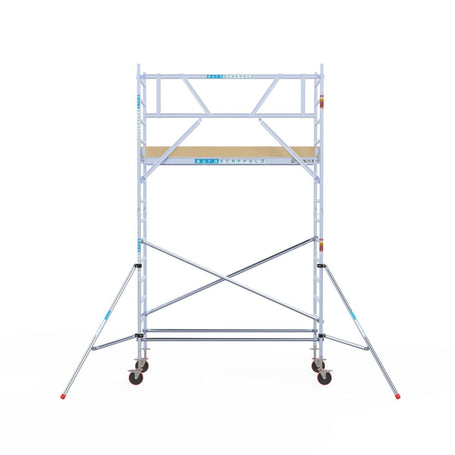 Rolsteiger Basic 90x250 5,2m werkhoogte carbon vloer tegen de gevel