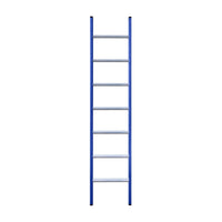 Eurostairs Ladder enkel recht 1x7 sporten BLAUW