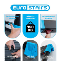 Telescoopladder Eurostairs Professioneel 3,8 meter met softclose